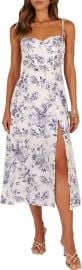 Petal Pup Azelia Floral Tie Strap Midi Dress at Nordstrom